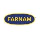 Farnam Equine Supply | New Braunfels Feed & Supply Blue and yellow Farnam brand logo.