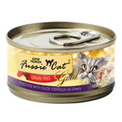 Fussie Cat Super Premium Chicken with Duck Formula in Gravy Grain-Free Canned Cat Food