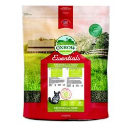 Oxbow Essentials Chinchilla Food. Colorful feed bag. Exotic animal feed.