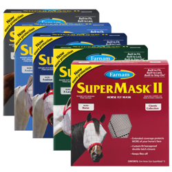 Farnam SuperMask II Horse Fly Mask Classic Collection Horse. Equine masks to help prevent irritation from fiys and other insects.