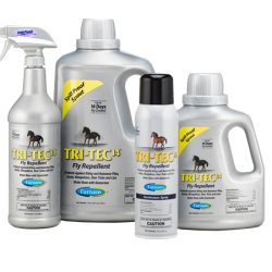 Farnam Tri-Tech 14 Fly Repellent. Fly control for horses. Multiple silver containers.