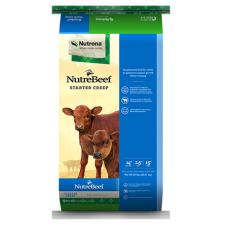 Nutrena NutreBeef Starter Creep Feed. Cattle feed. Feed bag.