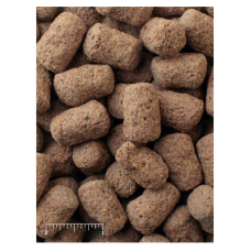 Mazuri Omnivore Diet 5635. Exotic animal feed. Brown feed pellets.
