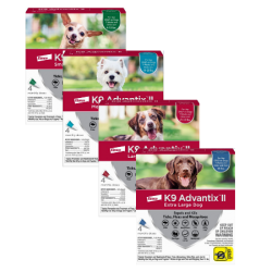 K9 Advantix II Flea and Tick Prevention Product Group. Product group for 4 month supply.