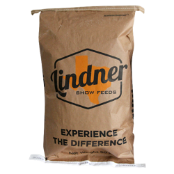 Lindner 632 Muscle & Shape Show Pig Feed. Brown 50-lb bag.