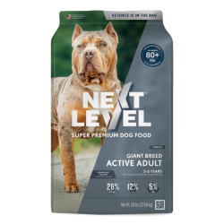 Next Level Giant Breed Active Adult. Dry dog food 50-lb bag.
