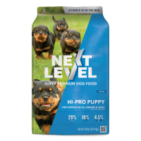 Next Level Hi-Pro Puppy. Dry dog food bag.