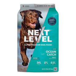 Next Level Ocean Catch. 40-lb bag of dry dog food.