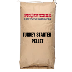 30% TURKEY STARTER PELLETS. 50-lb bag