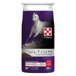Purina Ultium Gastric Care for Horses. Feed bag.