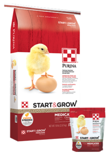 Purina Start & Grow Medicated Chicken Feed