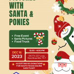 Pictures with Santa at New Braunfels Feed & Supply on Saturday, December 16, 2023 from noon to 4pm.