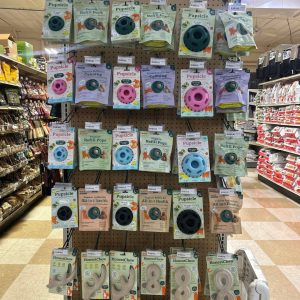 Woof Pupsicle toy, available in sizes S, M, L, and XL. Keep the fun going with refill pops, including Calming and All-In-1 Health varieties. Want to keep those teeth clean? Try Woof Bite 'n Brush Dental Refills or a tough HonestChew nylon chew toy.